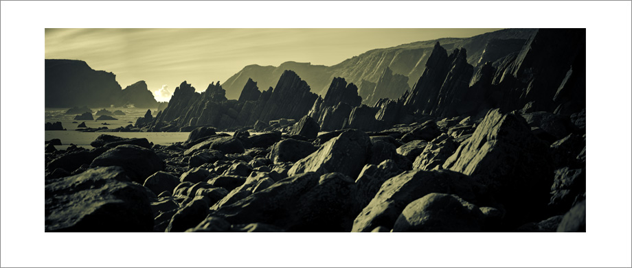 Digital landscape panoramic photography of Marloes Sands, Pembrokeshire, South Wales.