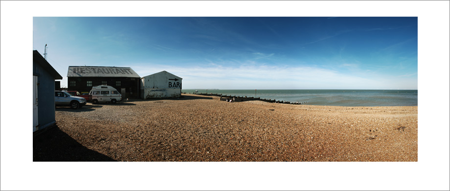 Digital landscape panoramic photograph of Whistable, North Kent