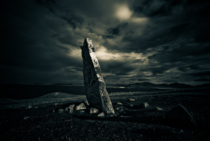 Digital photograph of McLeods Stone, Isle of Harris, Outer Hebrides, Scotland