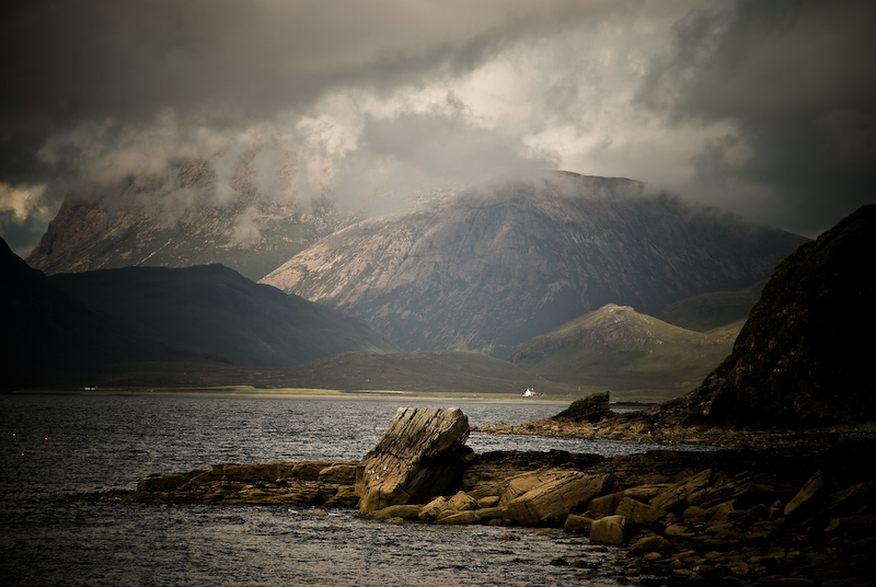 digital photograph of the Cullins from Elgol, Isle of Skye, Scotland