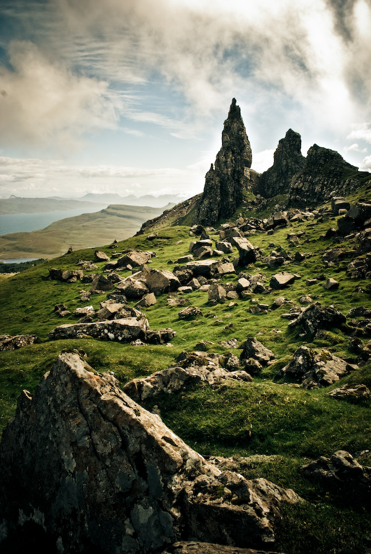 Digital photograph of The Old Man of storr, Isle of Skye, Scotland