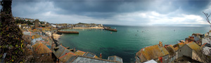 digital panoramic photograph of St Ives, Cornwall